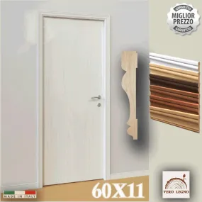 Coprifilo Mostrina lista telaio porte e in Legno massello DUCALE 60x11