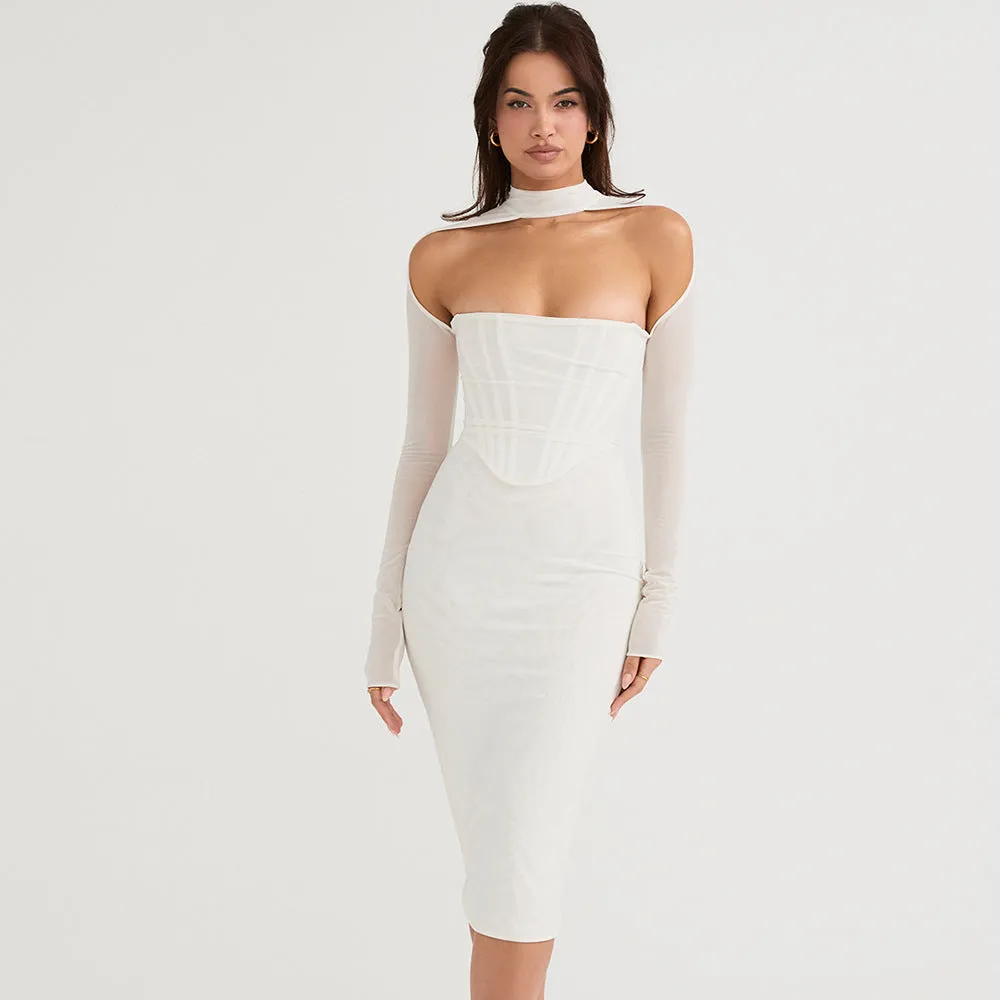 Corset Couture Bodycon Midi Dress