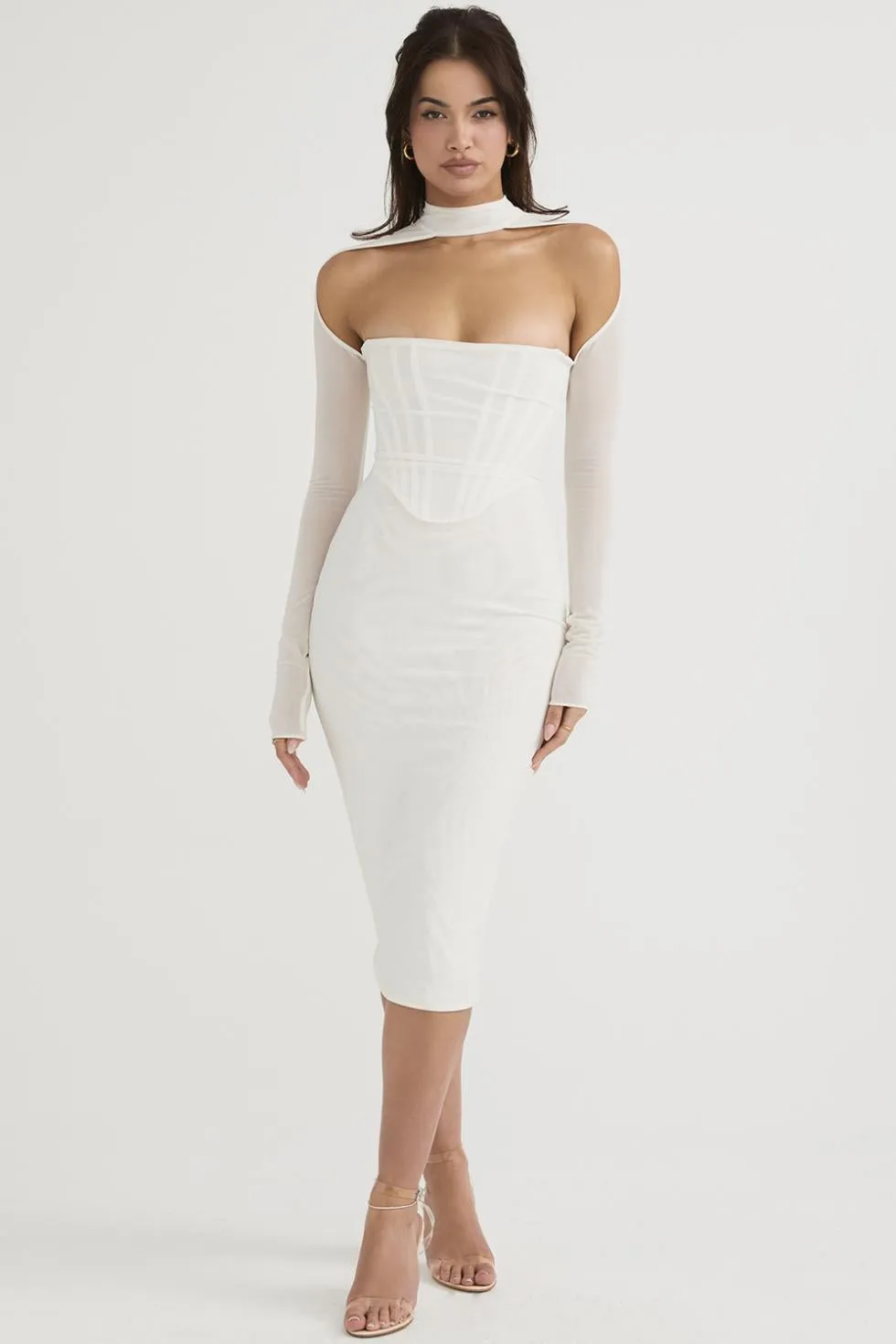 Corset Couture Bodycon Midi Dress