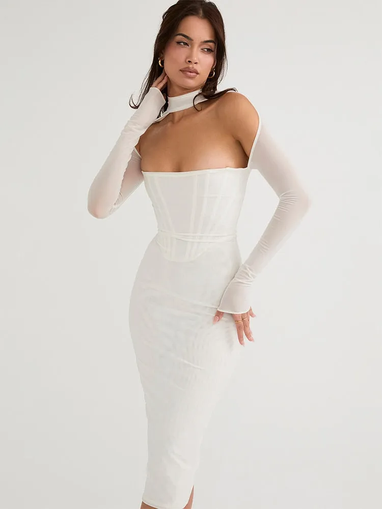 Corset Couture Bodycon Midi Dress