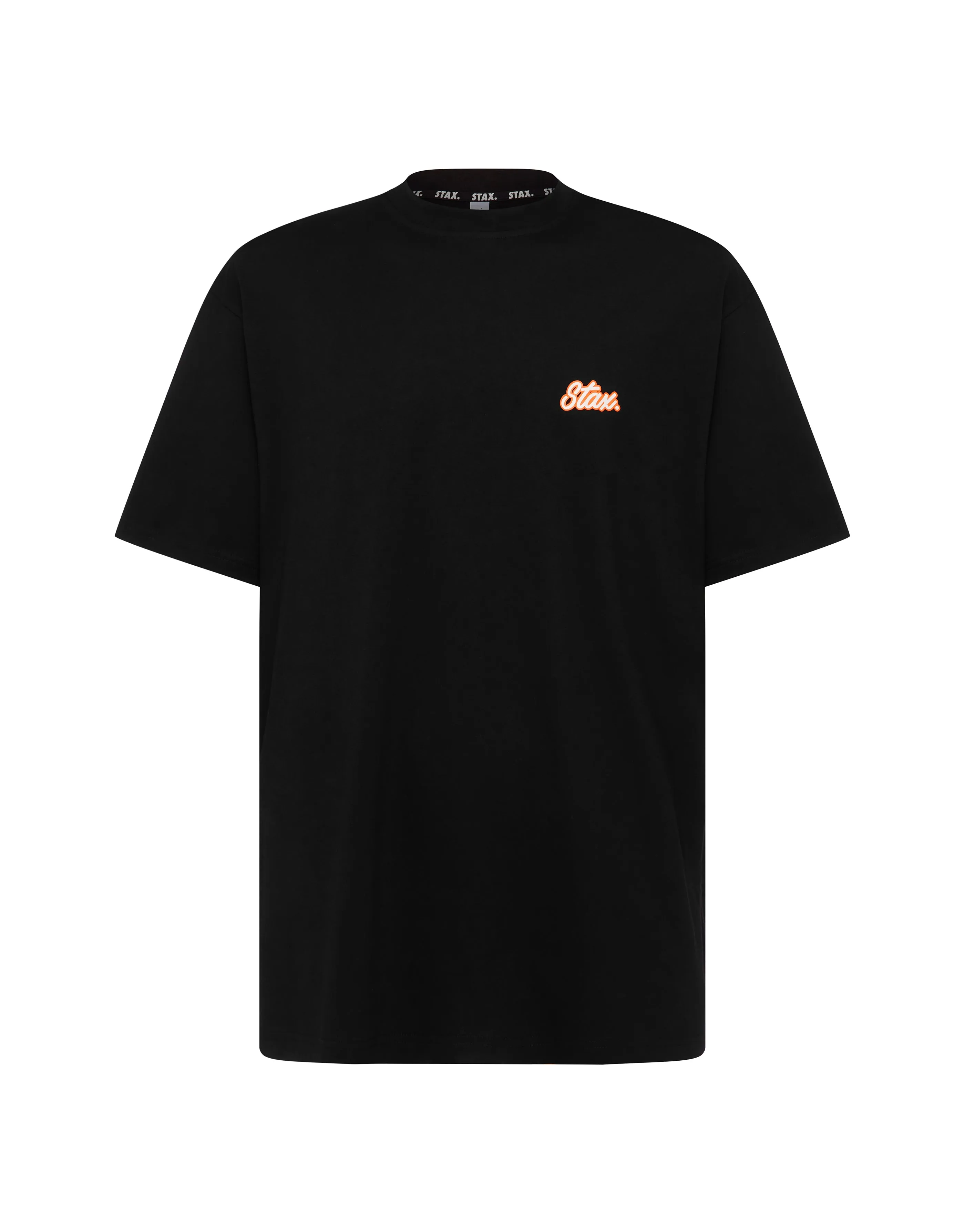 Court Drip Basketball Tee - Black & Orange