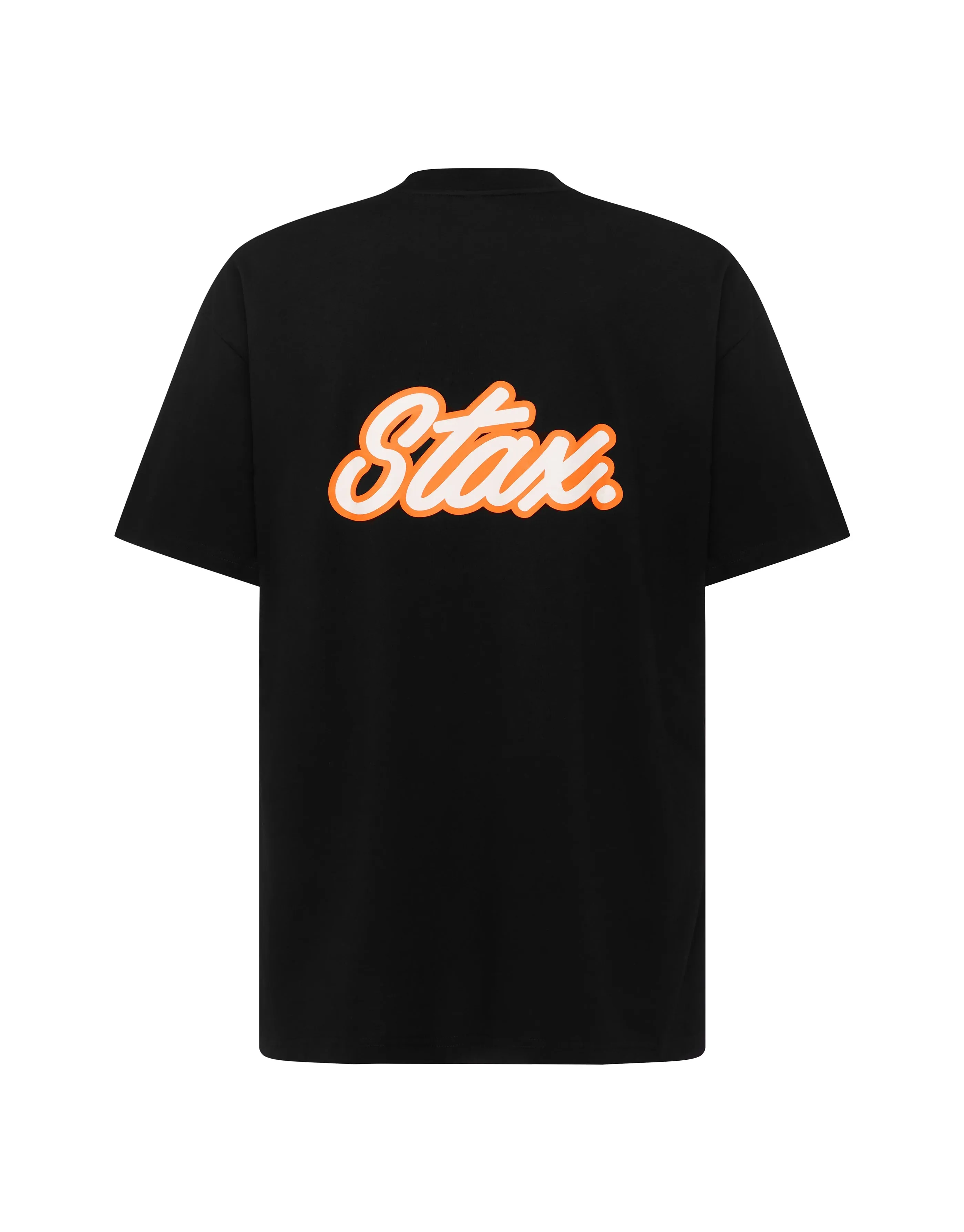 Court Drip Basketball Tee - Black & Orange