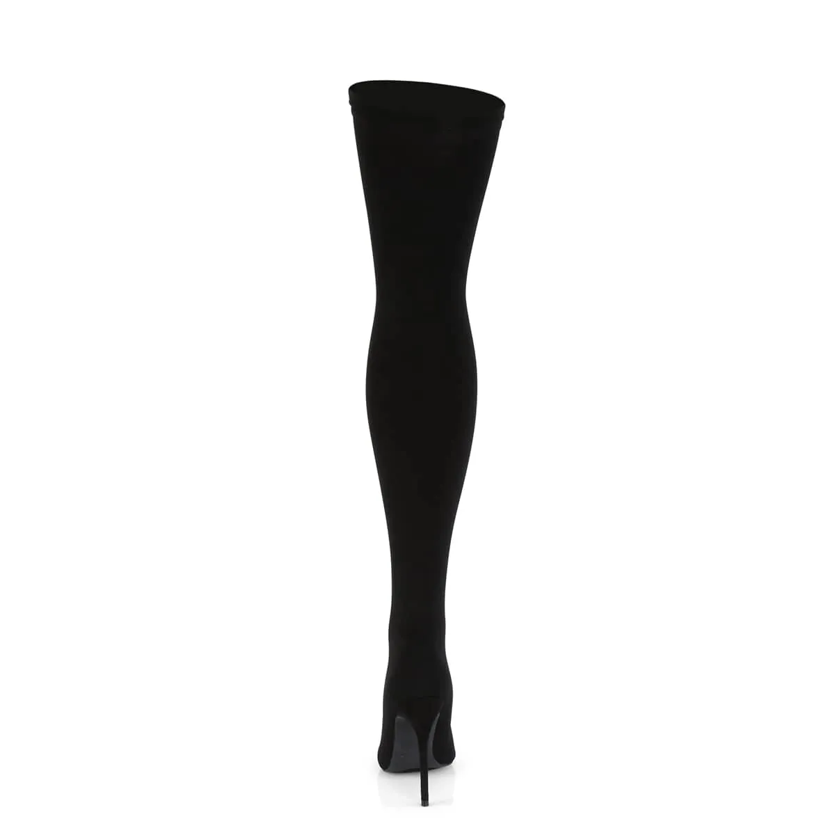 COURTLY-3005 Nylon Thigh High Boots