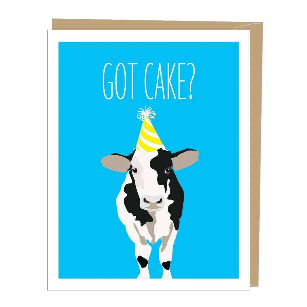 Cow Got Cake Greeted Birthday Card