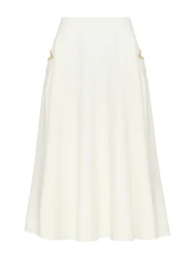 CREPE COUTURE MIDI SKIRT