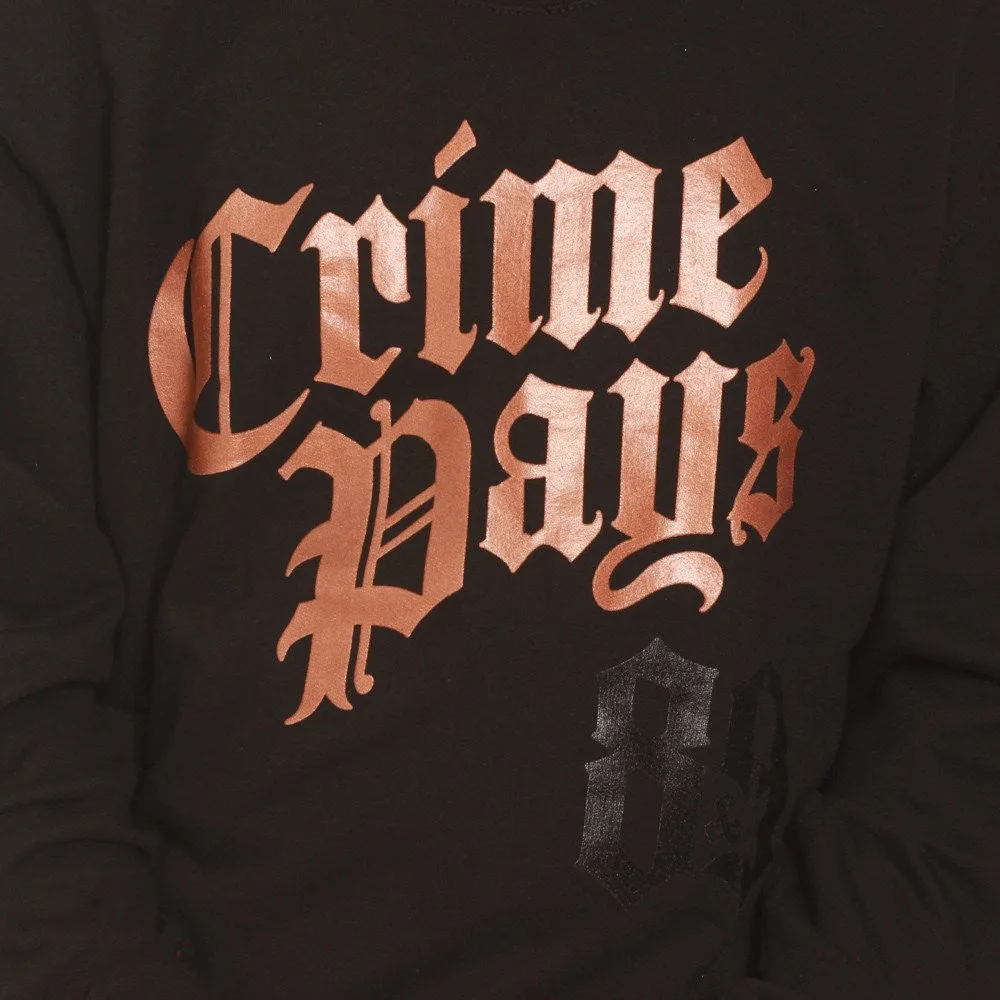 Crime Pays Crewneck Metallic Copper