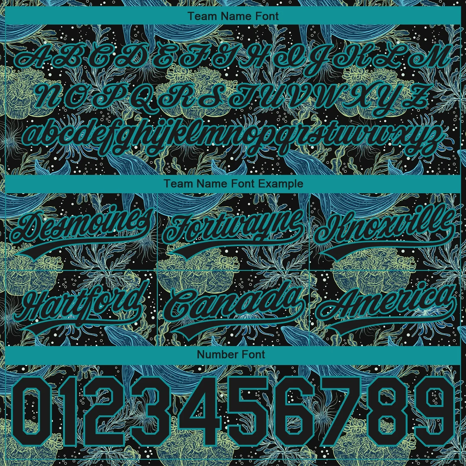 Custom Black Black-Teal 3D Pattern Whale And Fish Authentic Basketball Shorts