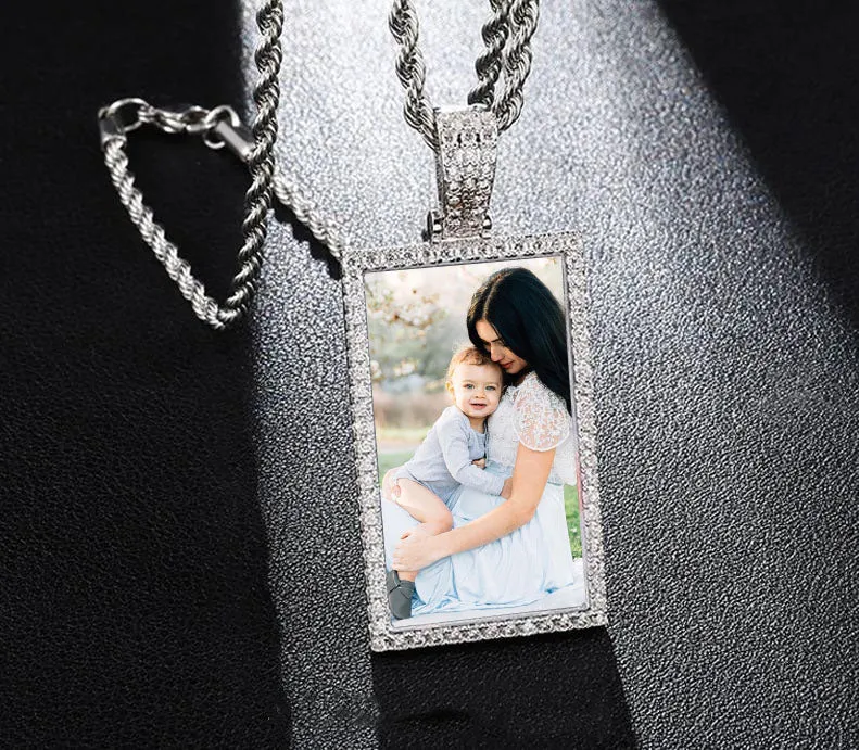 Custom Square Pendant Necklace-Gifts For Mom Christmas- Unique Christmas Gifts