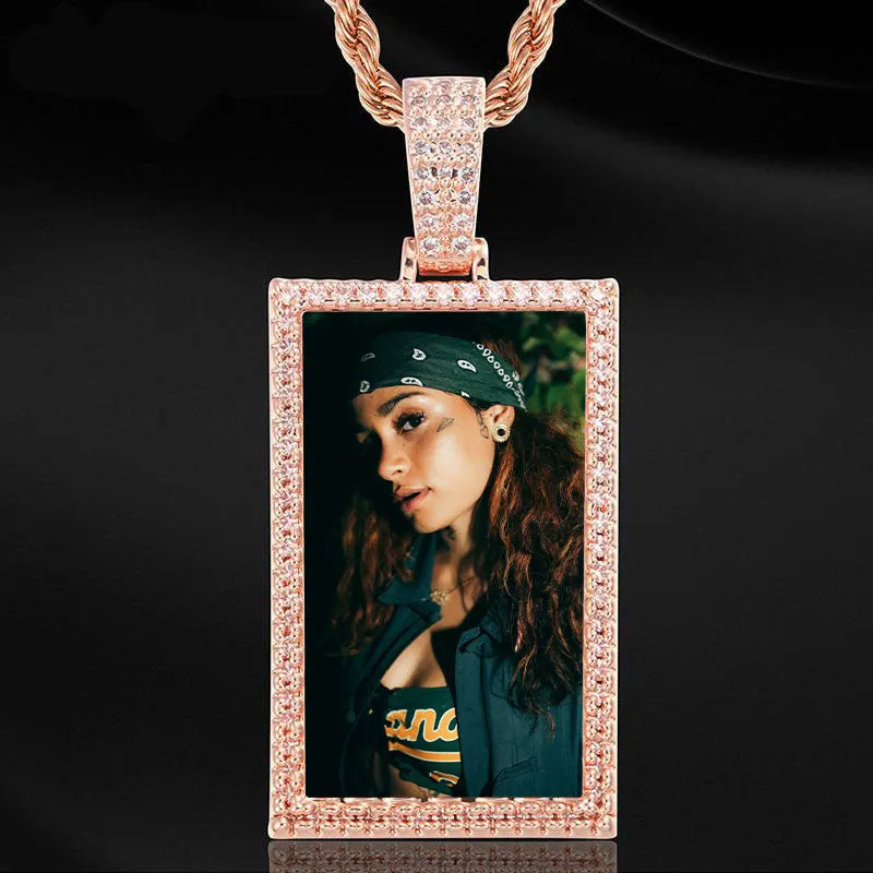 Custom Square Pendant Necklace-Gifts For Mom Christmas- Unique Christmas Gifts