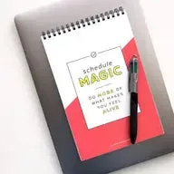 Daily Schedule Magic Spiral Notebook