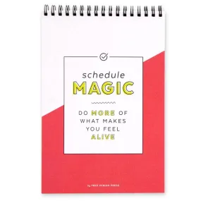 Daily Schedule Magic Spiral Notebook