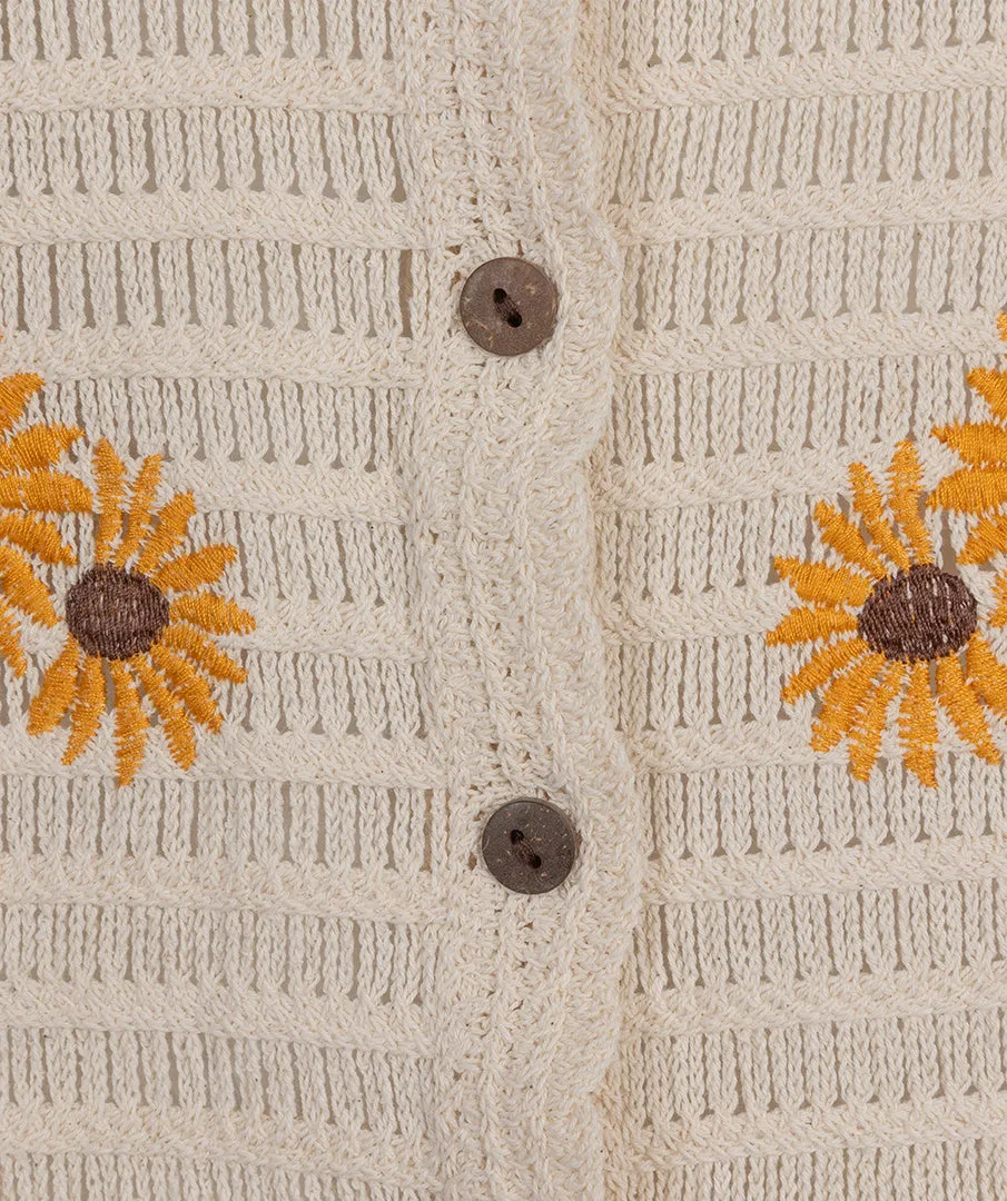 Daisy Crochet Cardigan