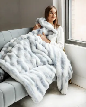 Denim and Cream Blanket