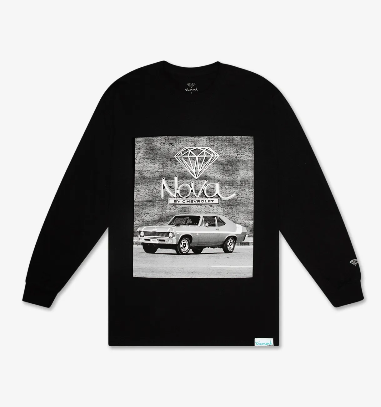 Diamond Supply Co x Chevrolet Nova Black Long Sleeve T-Shirt