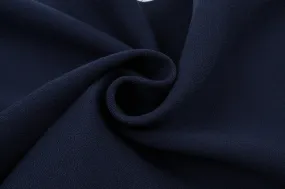 Double Face Wool Crêpe for Jackets - Navy