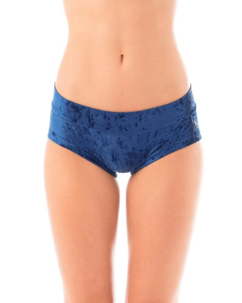 Dragonfly Hot Pants - Velvet Blue