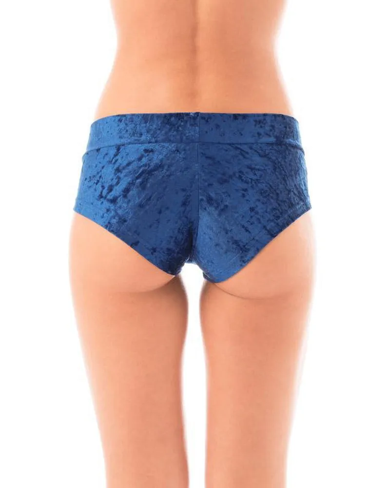 Dragonfly Hot Pants - Velvet Blue