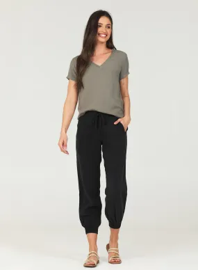 Easy Drawstring Jogger - Vintage Black