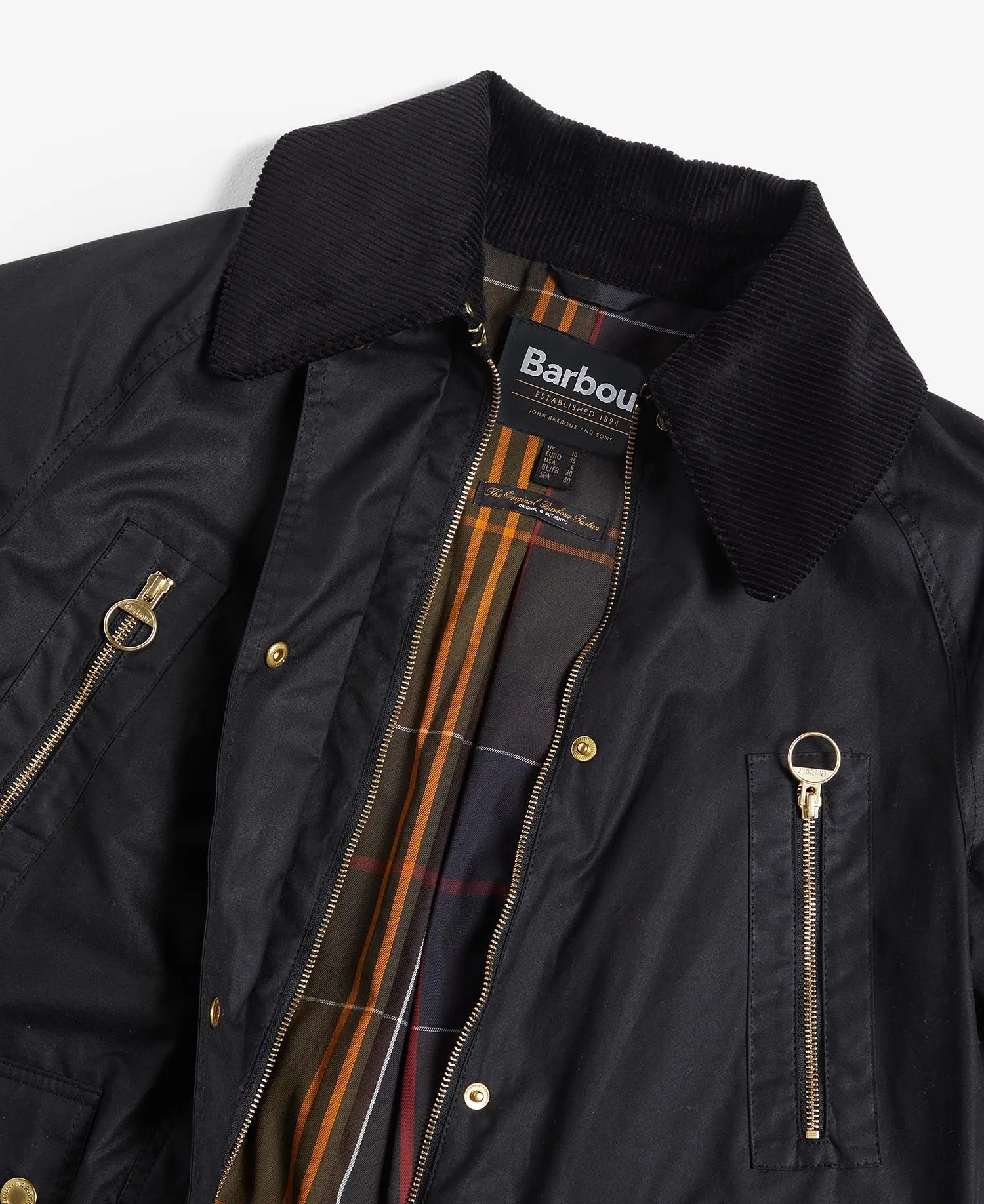 Ebberston Waxed Jacket Black/Classic