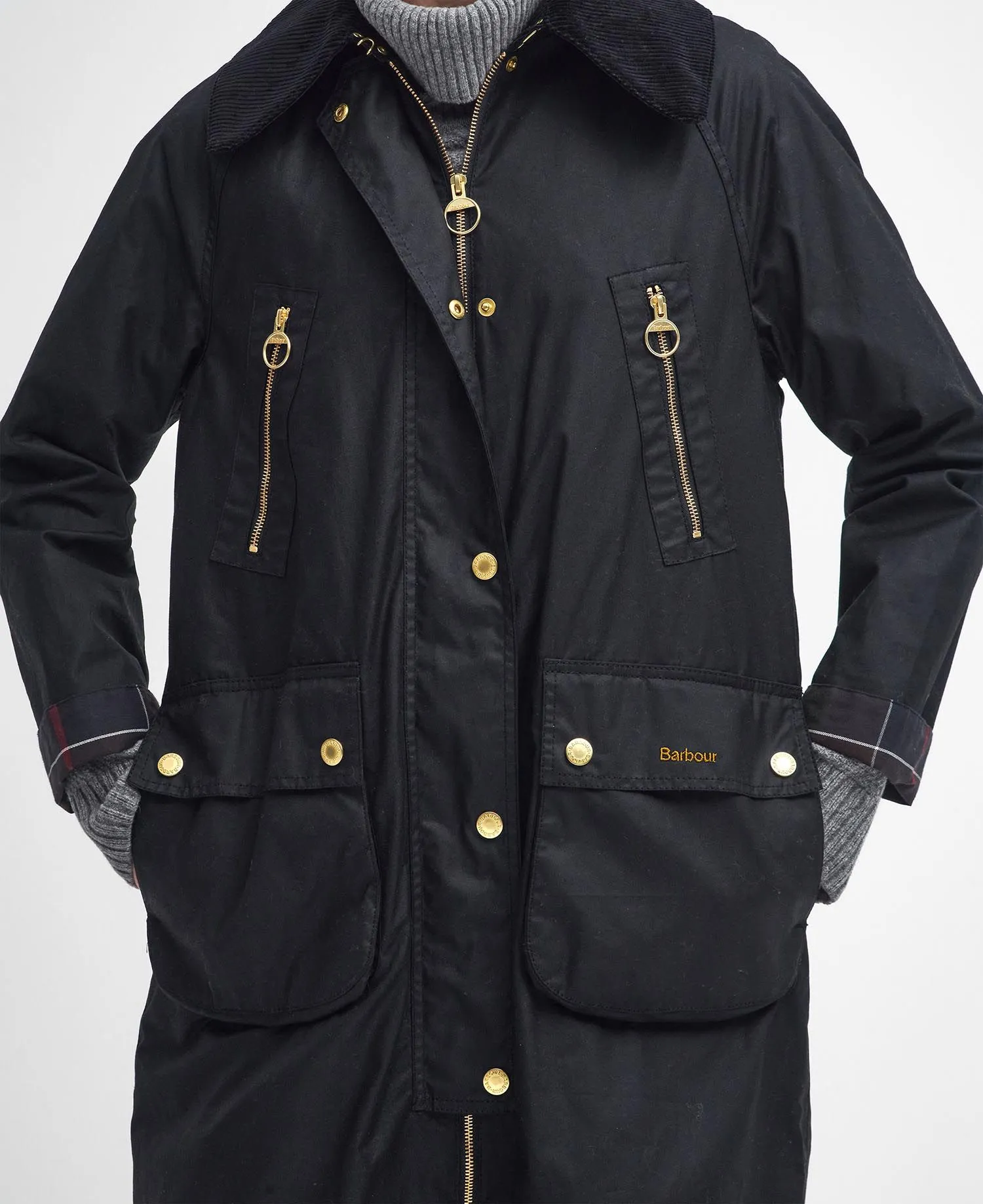 Ebberston Waxed Jacket Black/Classic