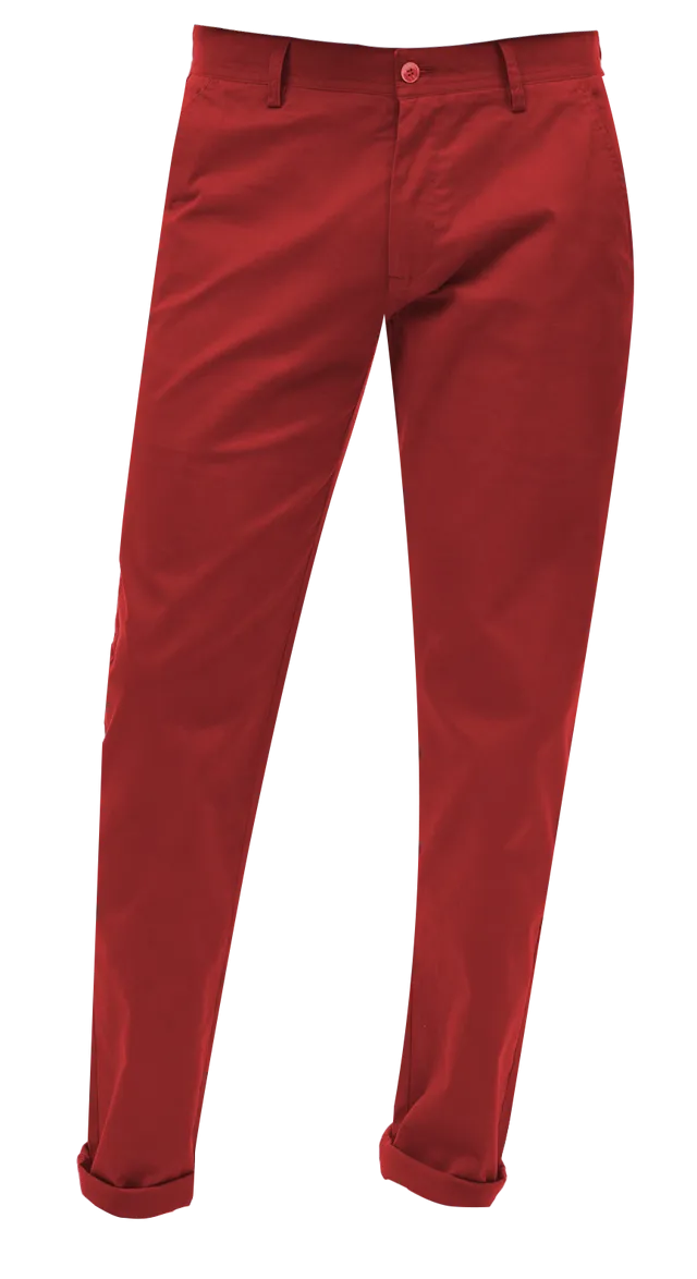 EJ Samuel Red Chino Long Pants CHL01