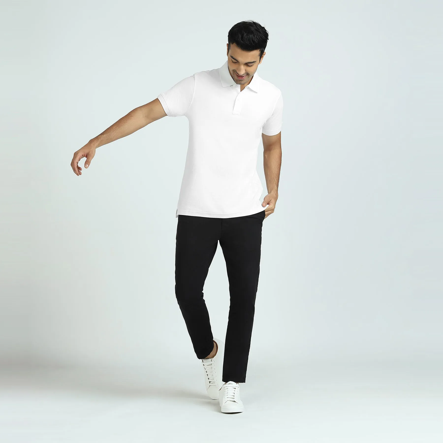 Element Combed Cotton Polo T-shirts Polar White