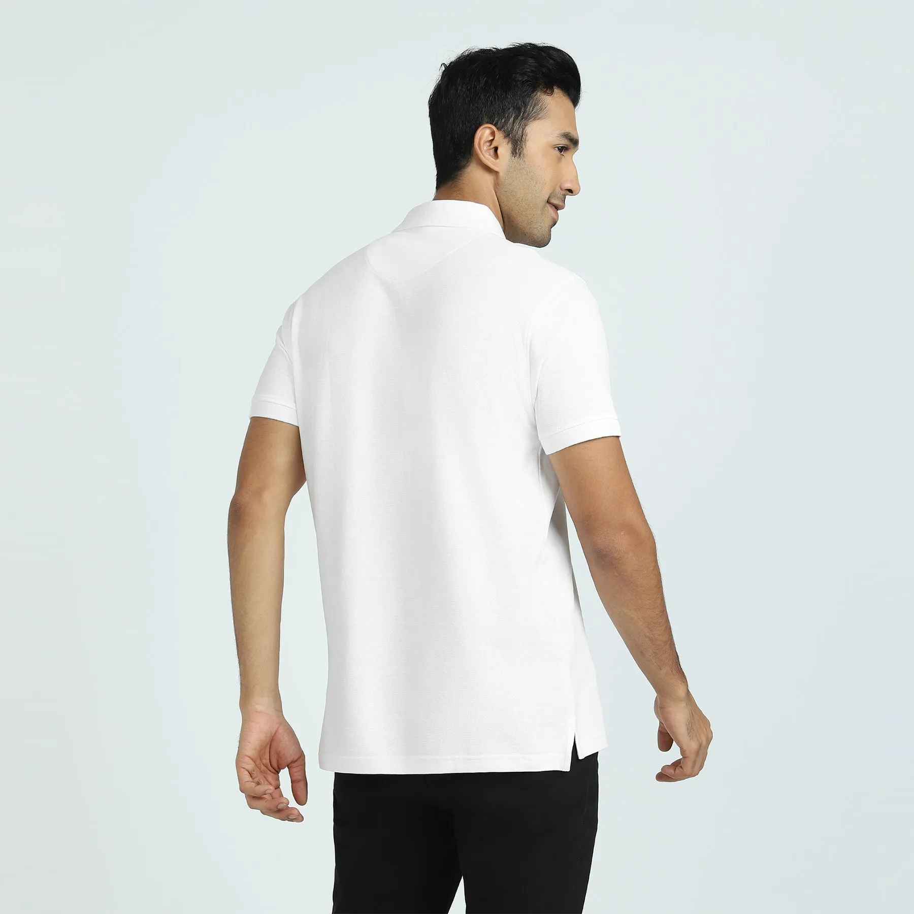 Element Combed Cotton Polo T-shirts Polar White