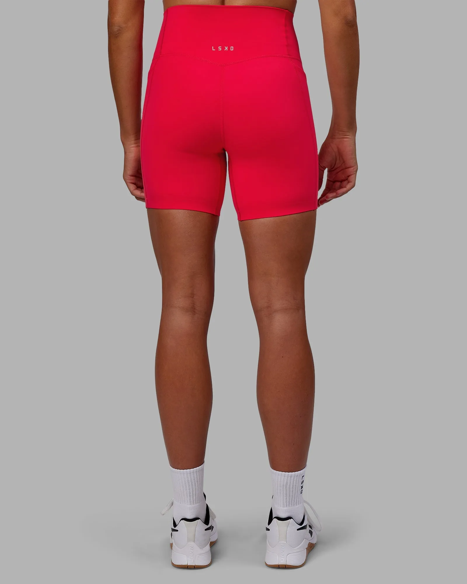 Elixir Mid-Length Shorts with Pockets - Scarlet