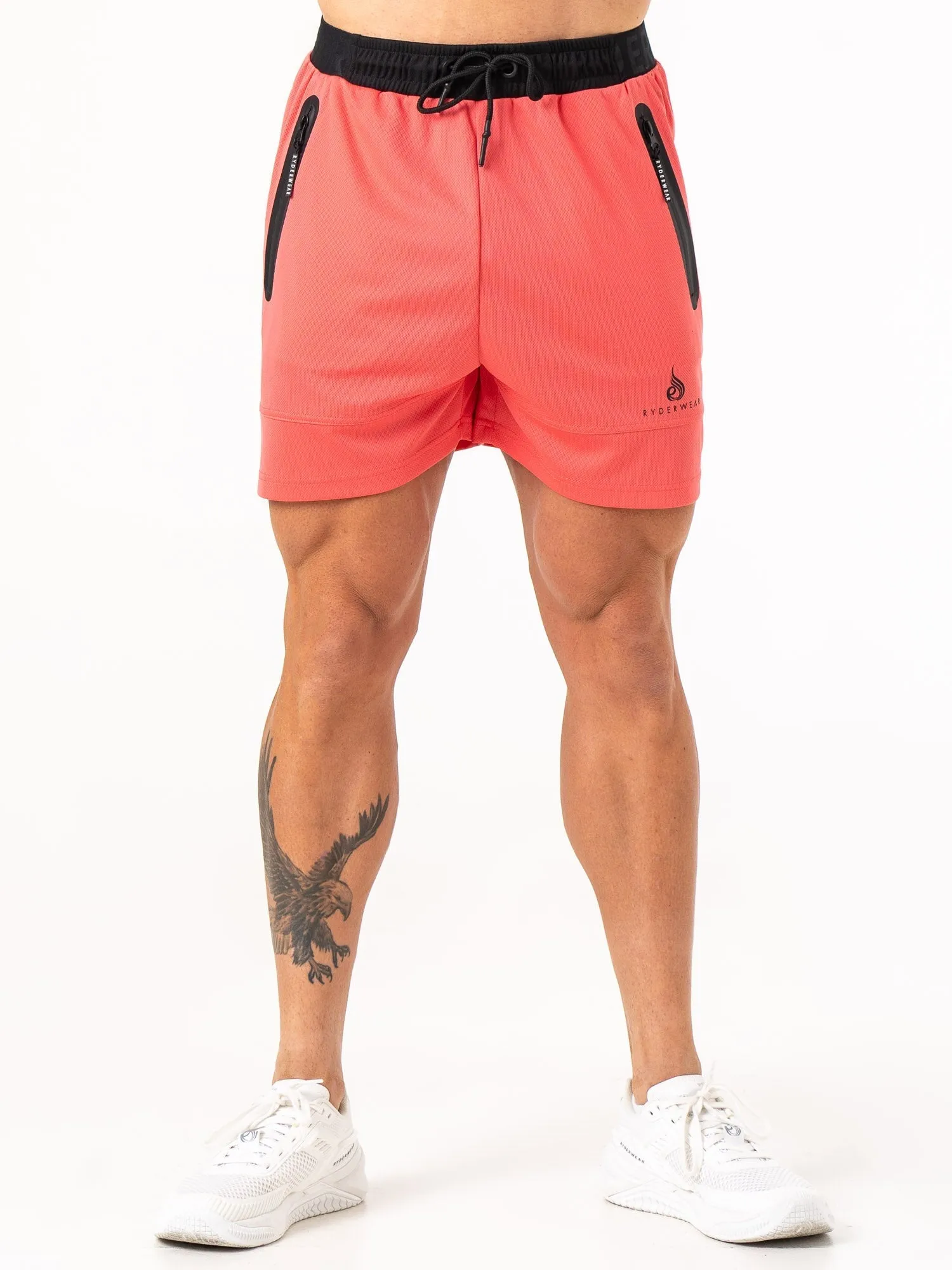 Energy Mesh Shorts - Coral