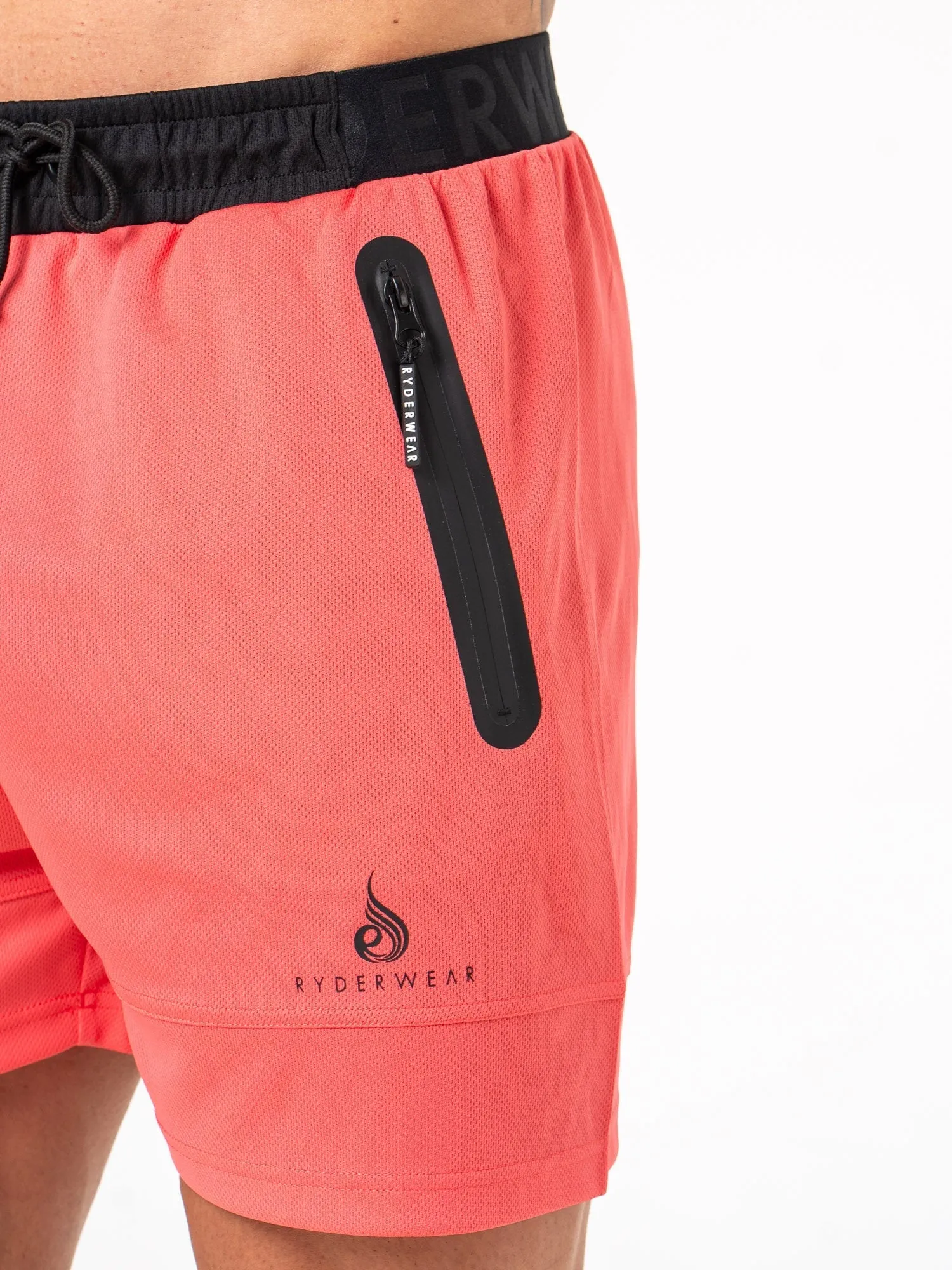 Energy Mesh Shorts - Coral