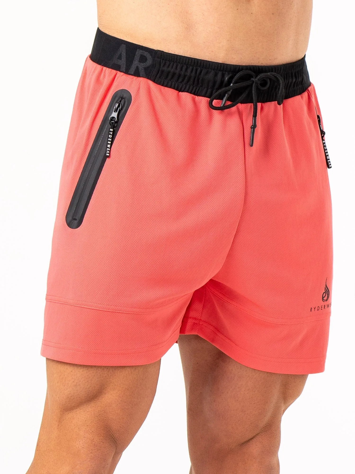 Energy Mesh Shorts - Coral