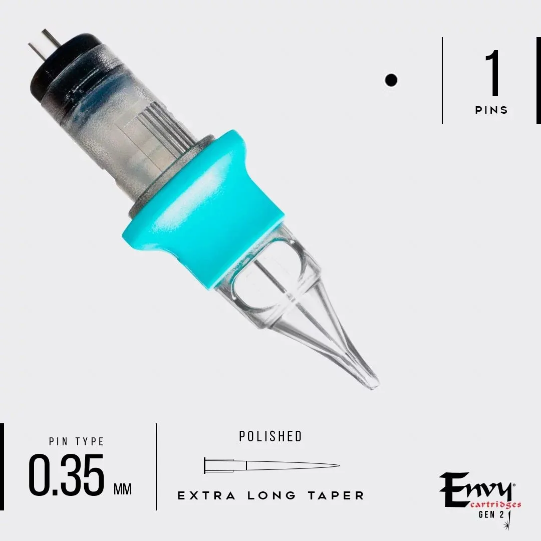 Envy Gen 2 Extra Long Taper Cartridges Round Liner - FINAL SALE