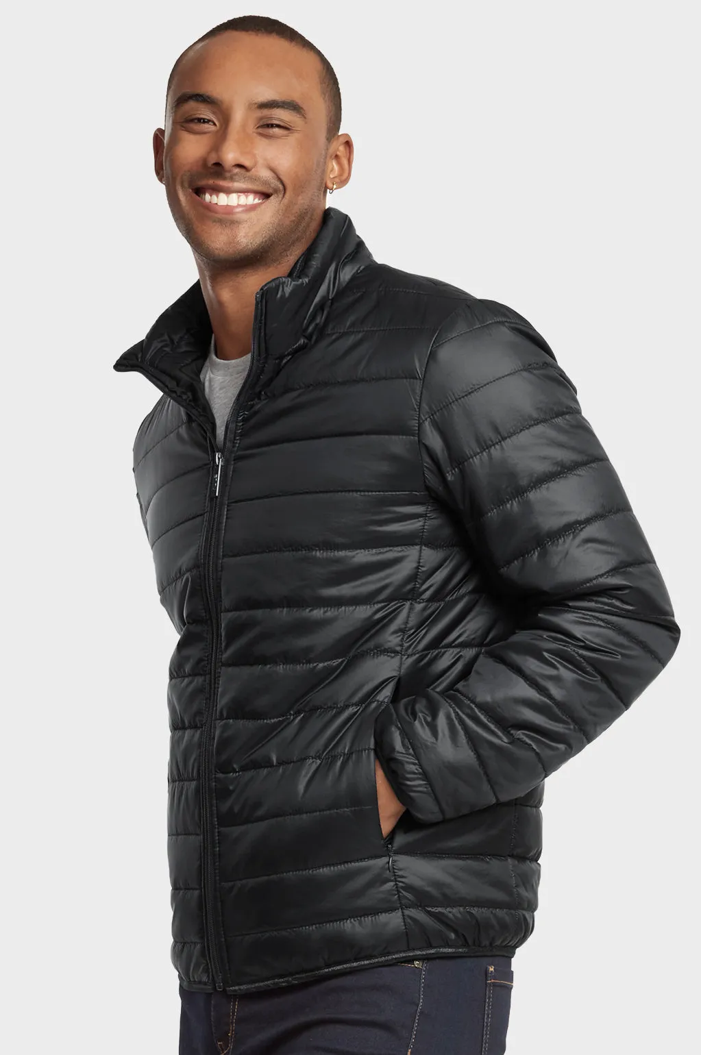 ET|TU MEN'S PUFF JACKET (MPJ200E_BLACK)