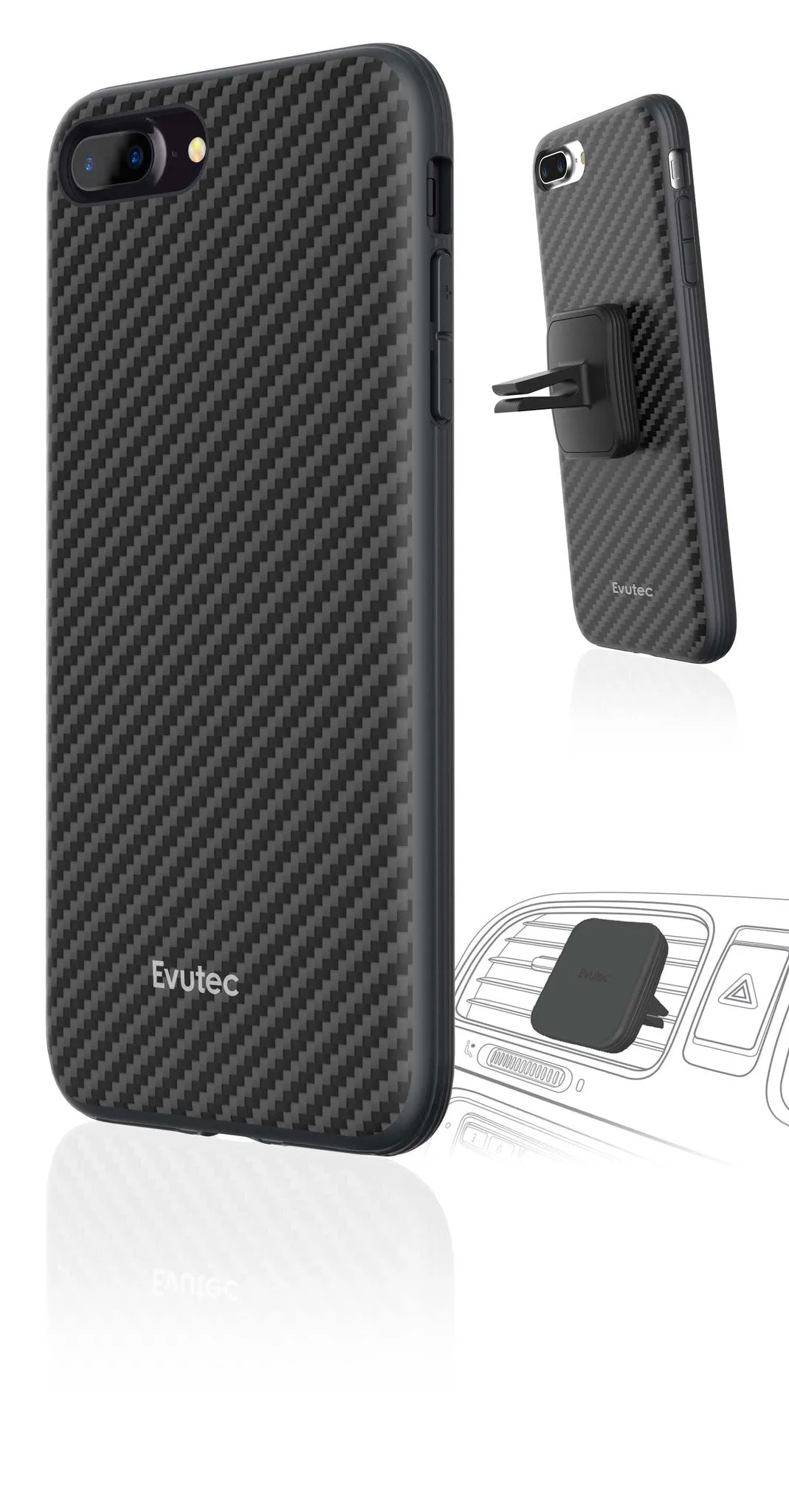 Evutec - AER Karbon (AFIX included) for iPhone 8 Plus / 7 Plus