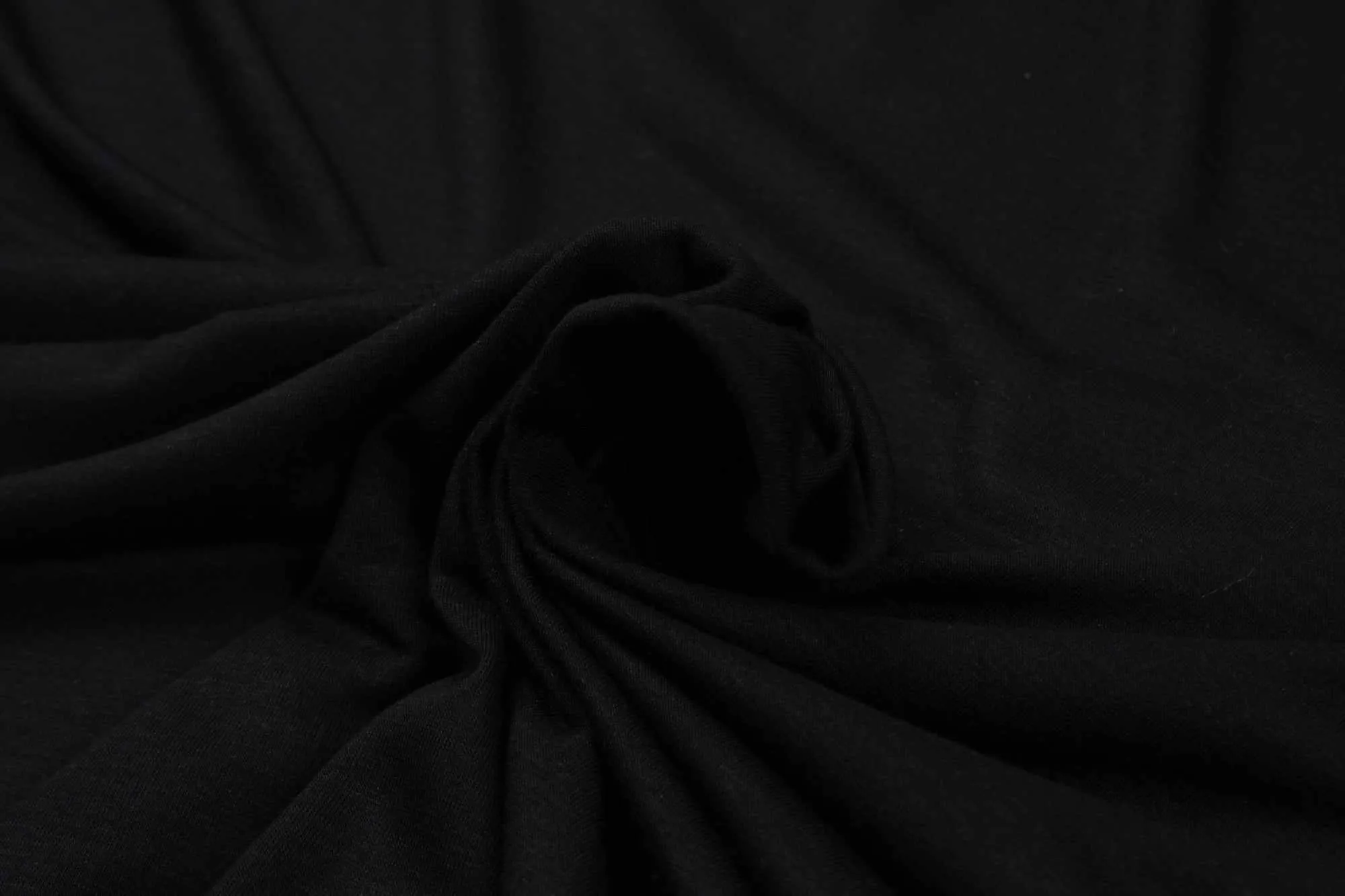 Extra Fine Pima Cotton Jersey - Light-Weight - Black