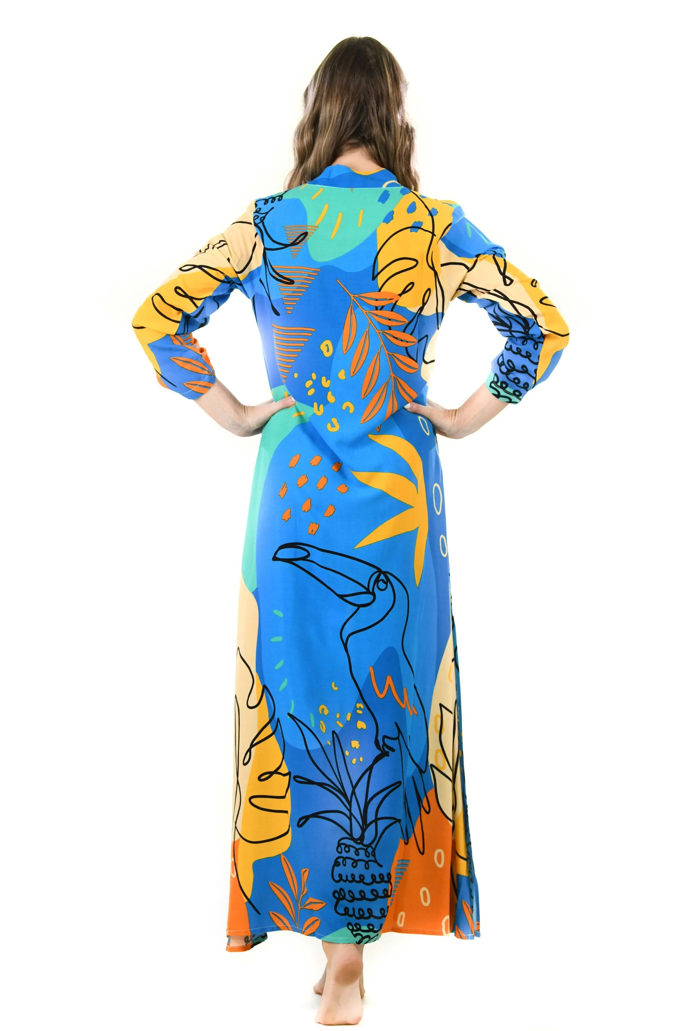 Exuma Kaftan / Blue Toucan