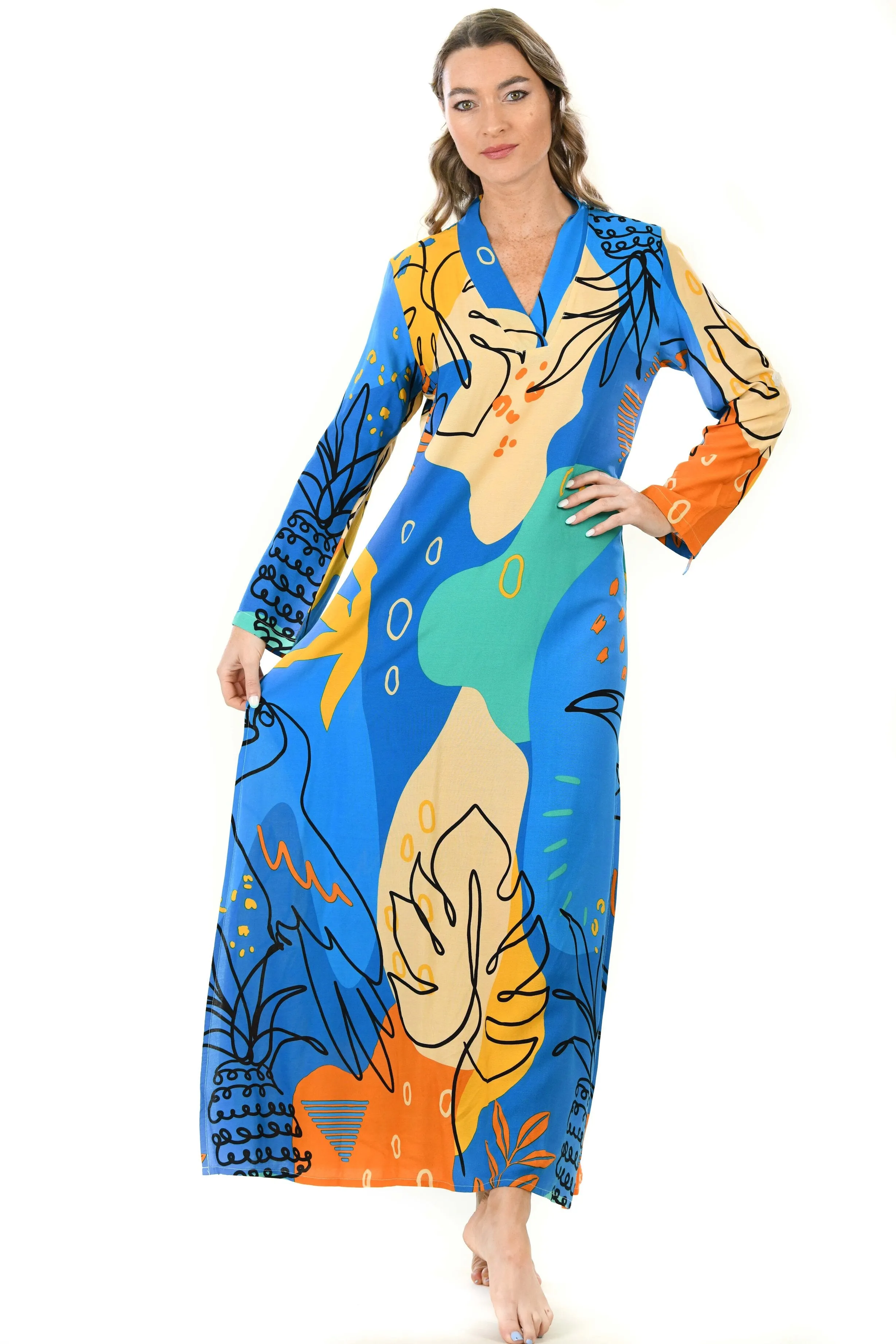 Exuma Kaftan / Blue Toucan