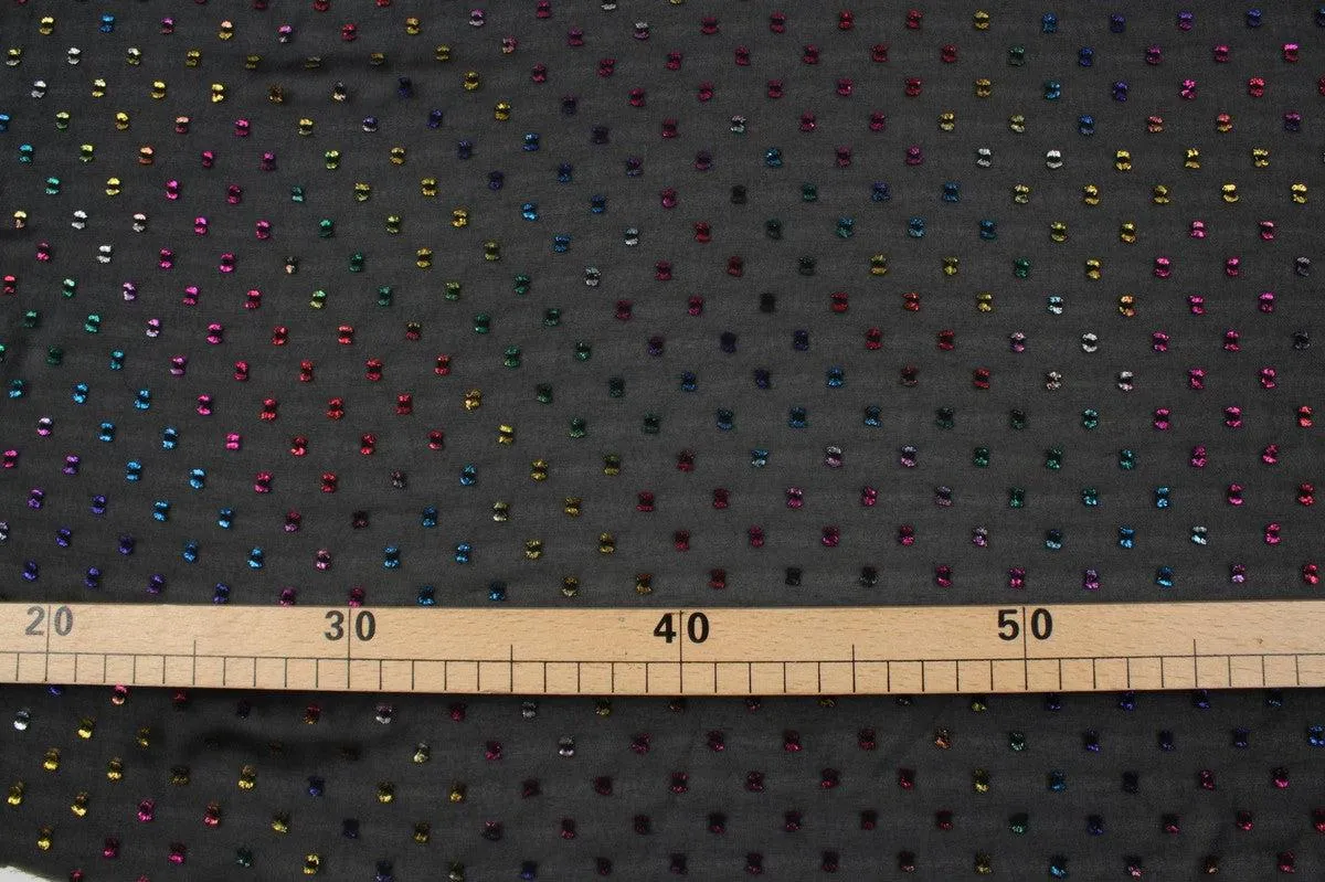 Fancy Gauze Fabric - Multicolor Dots