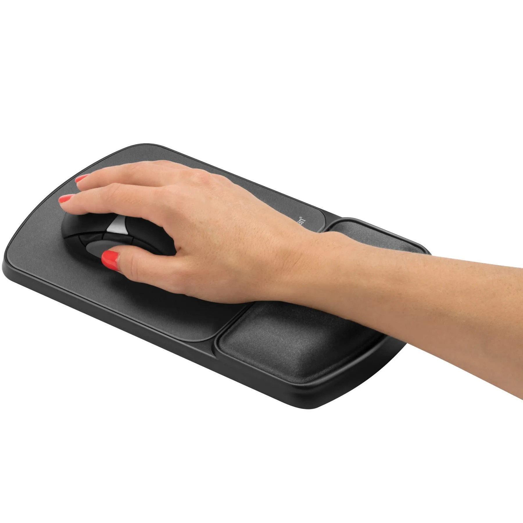 Fellowes Gel Wrist Rest and Mouse Pad with Microban Product Protection - Graphite, FW-9175101