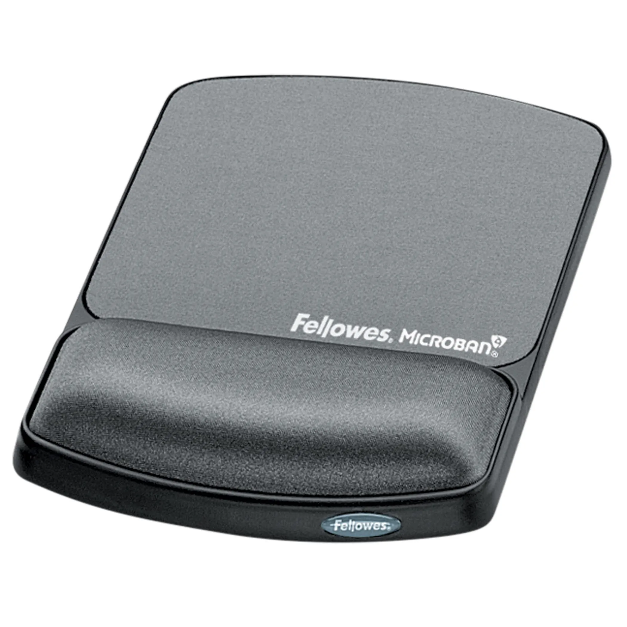 Fellowes Gel Wrist Rest and Mouse Pad with Microban Product Protection - Graphite, FW-9175101