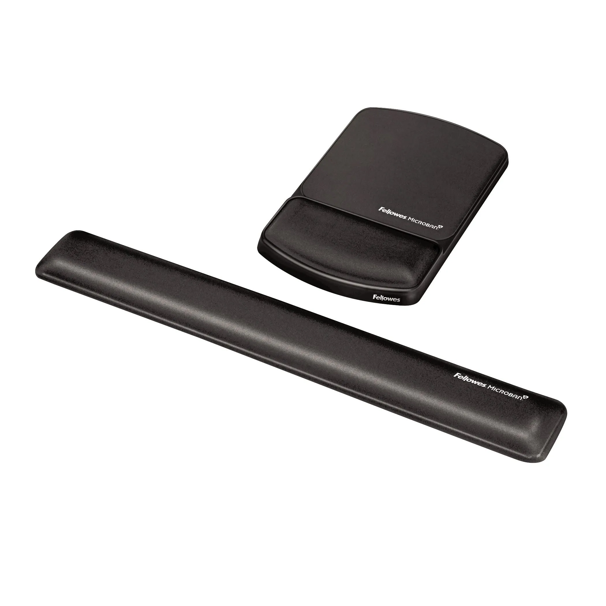 Fellowes Gel Wrist Rest and Mouse Pad with Microban Product Protection - Graphite, FW-9175101