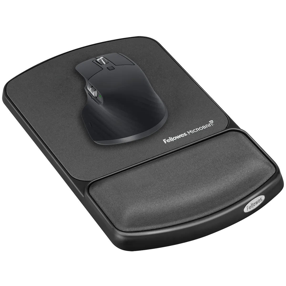 Fellowes Gel Wrist Rest and Mouse Pad with Microban Product Protection - Graphite, FW-9175101