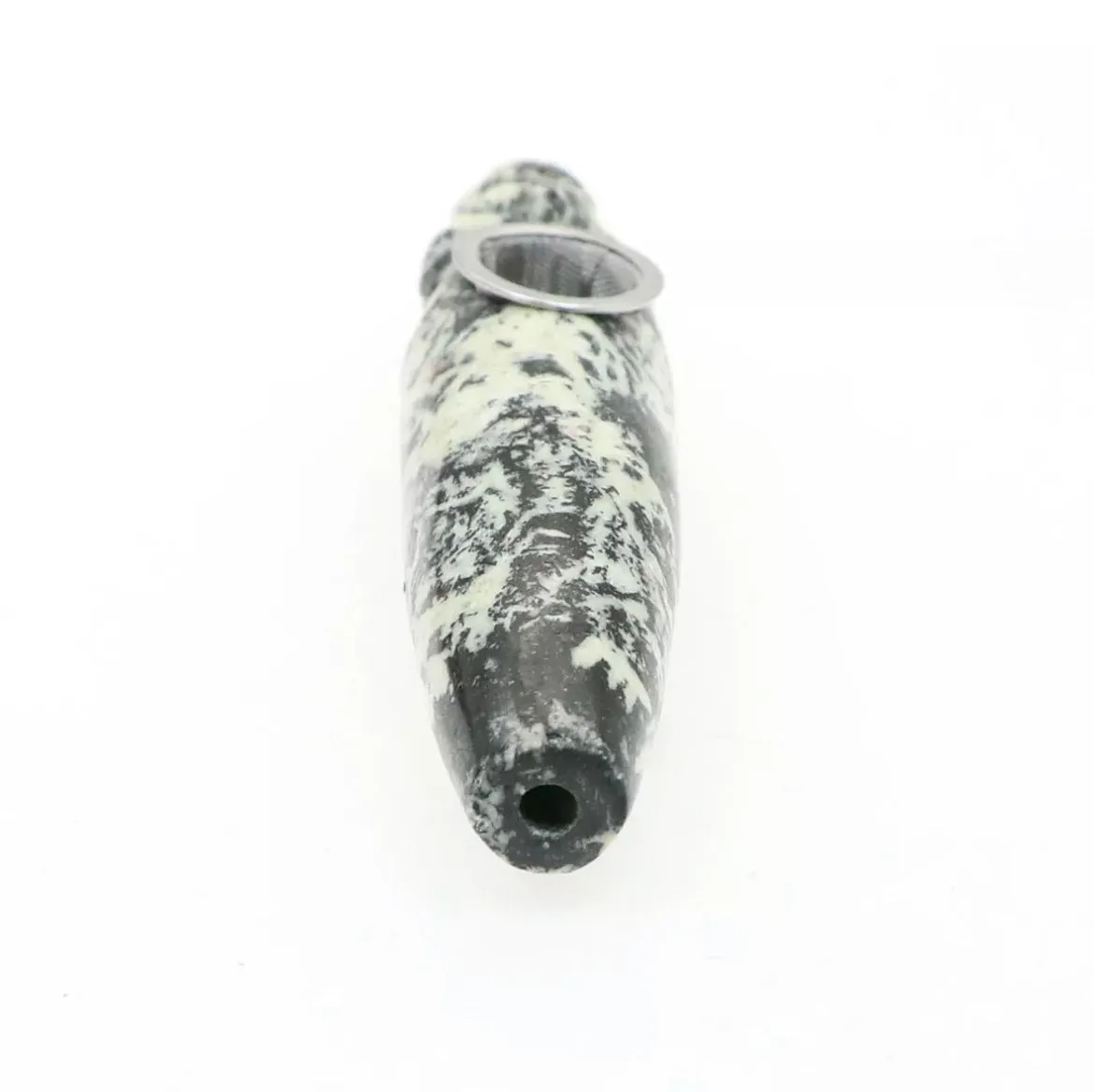 Fireworks Stone Skull  gemstone Smoking Pipe