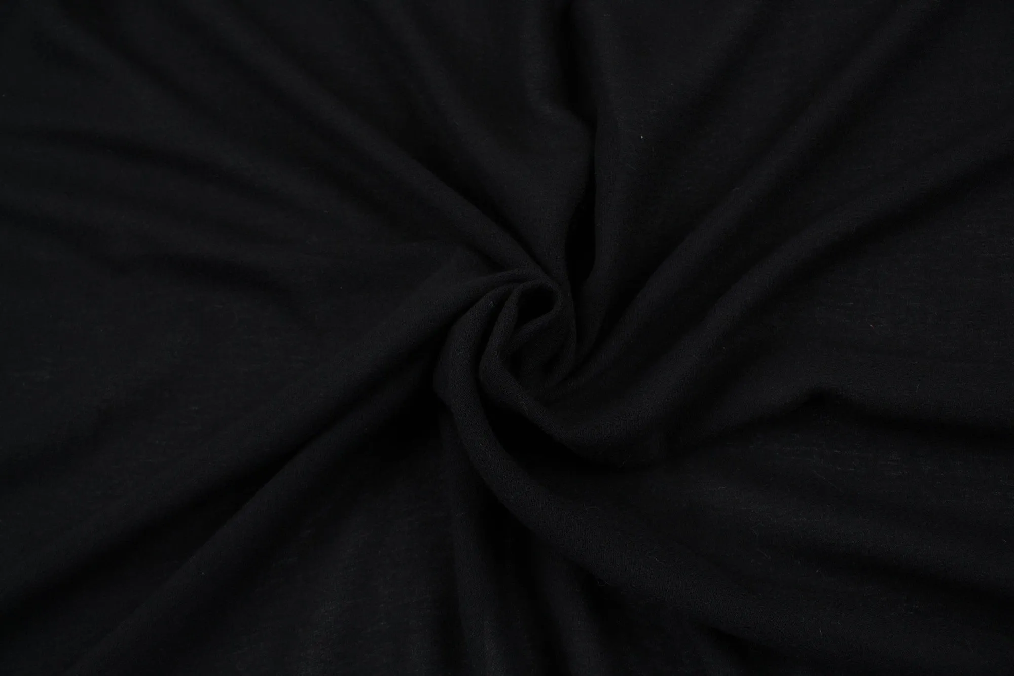 Fluid Polyester Crepe - Light- Weight - Black