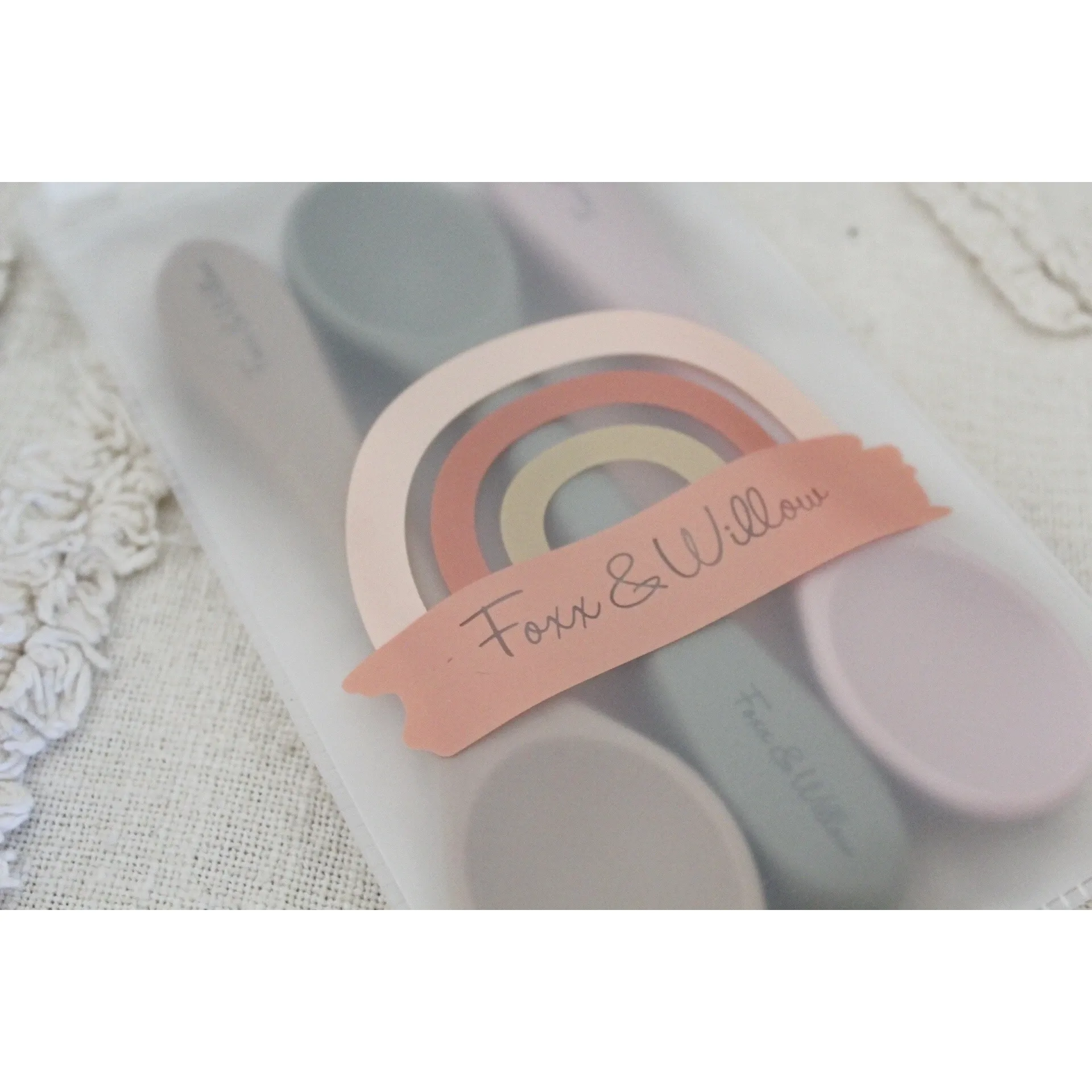 Foxx & Willow - All Silicone Spoon - 2 Pack - Rose