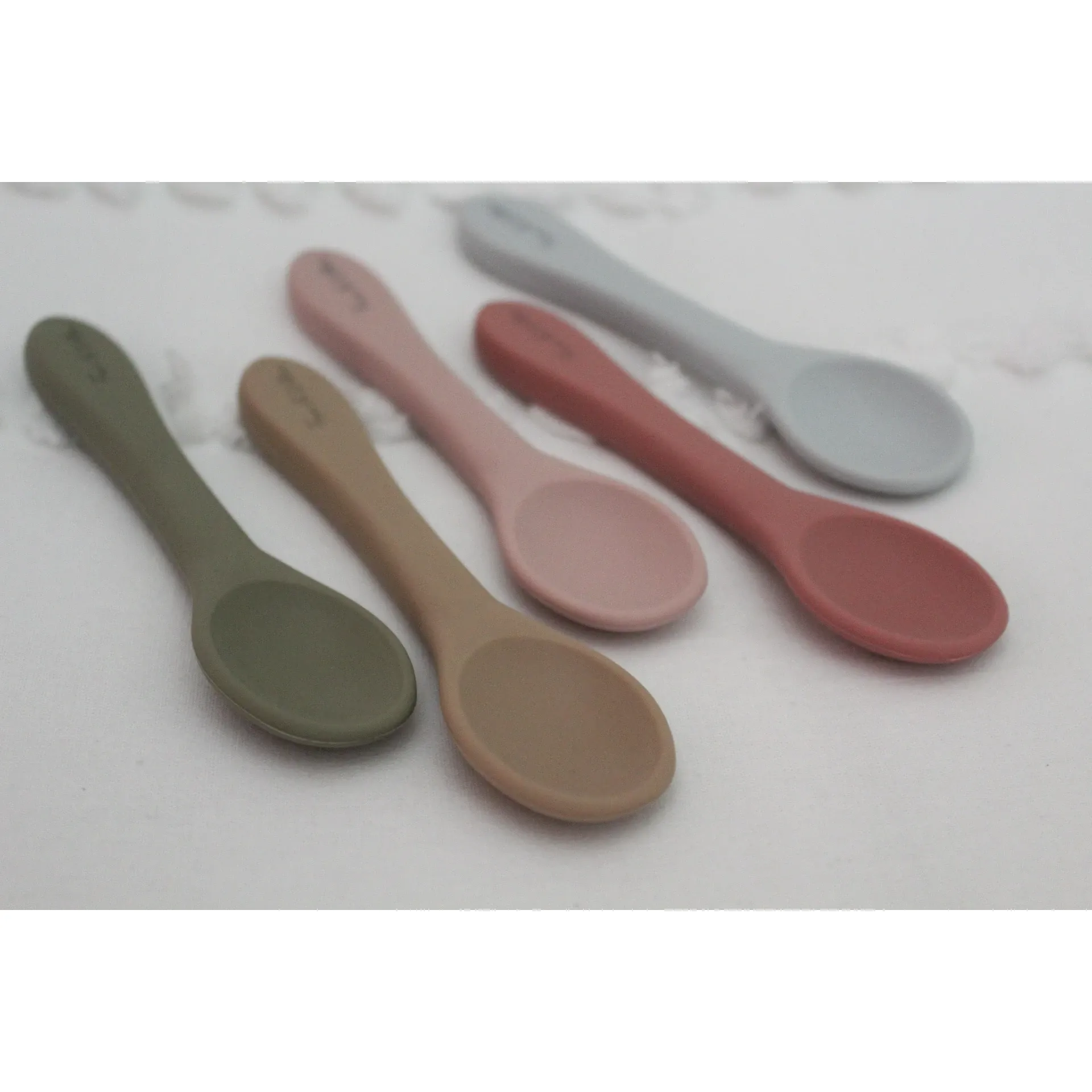 Foxx & Willow - All Silicone Spoon - 2 Pack - Rose