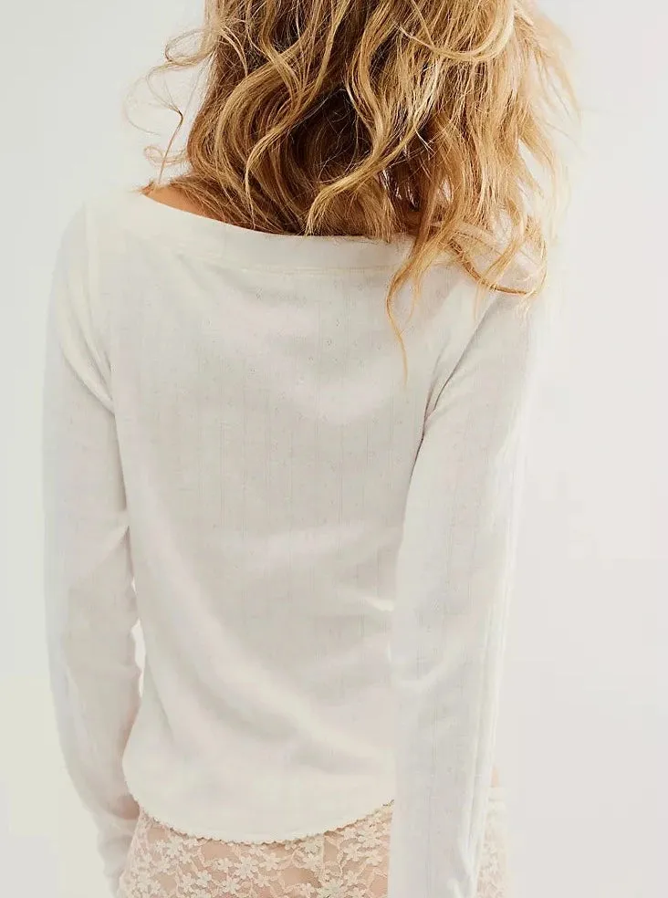 Free People Coffee Chat Long Sleeve