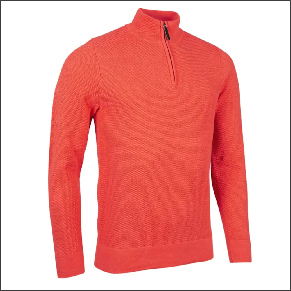 Glenmuir Eton Cotton Zip Neck Sweater//