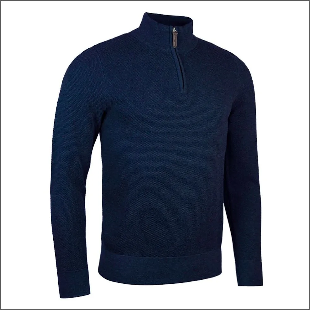 Glenmuir Eton Cotton Zip Neck Sweater//