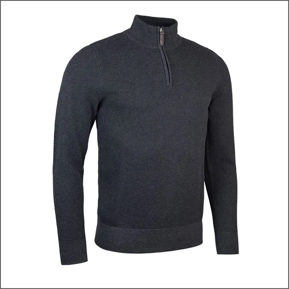 Glenmuir Eton Cotton Zip Neck Sweater//